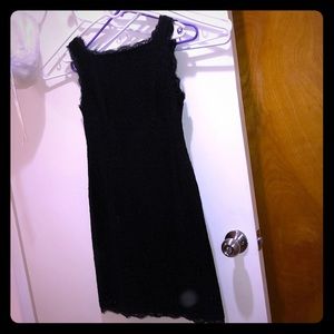 Adrian pappell 4P black lace dress worn once